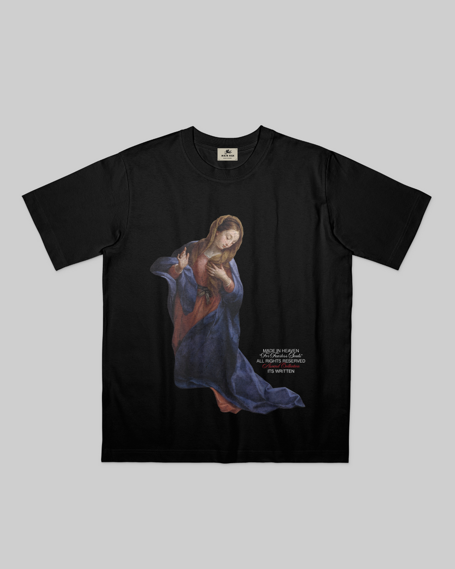 "Holy Mary" T-shirt — negro