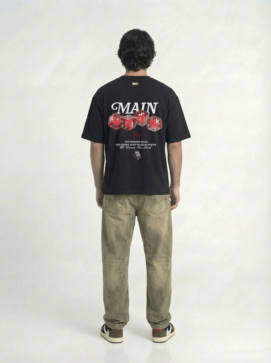 "Lucky" T-shirt — Black - Image 2