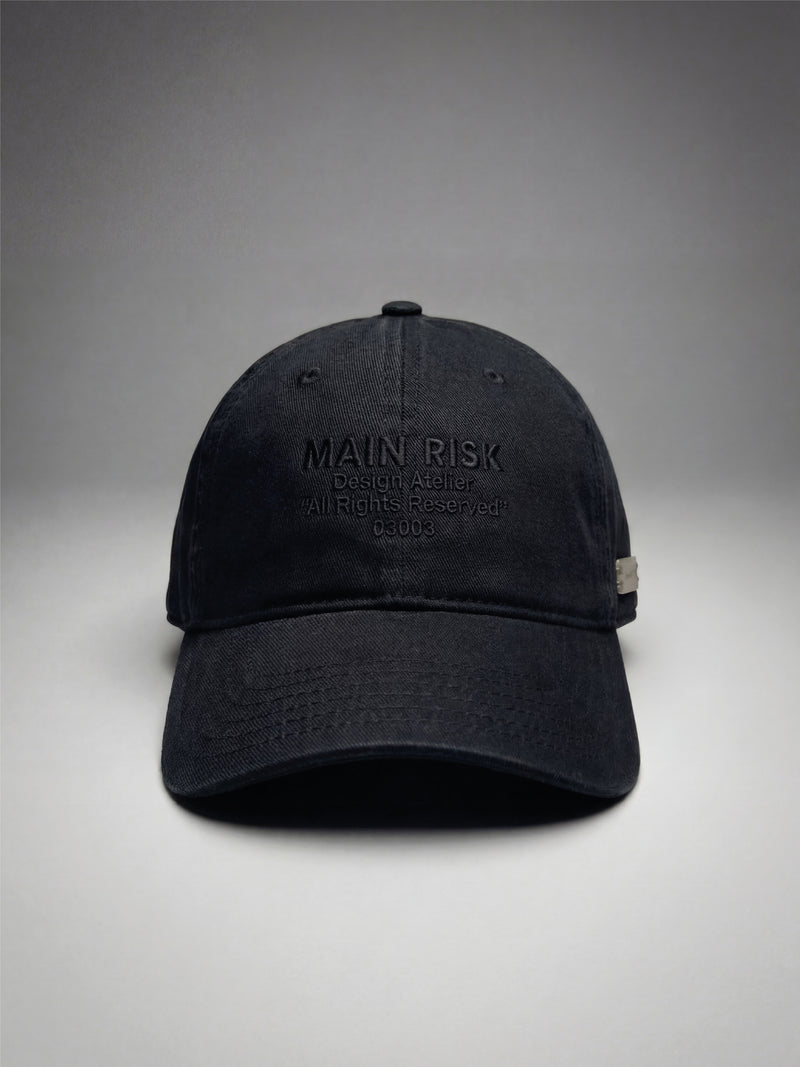 MAIN RISK ATELIER CAP BLACK
